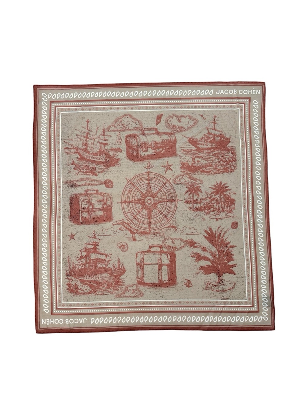 Jacob Cohen Cotton Pocket Square